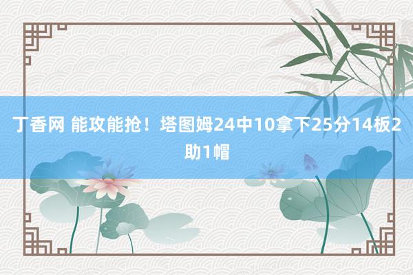 丁香网 能攻能抢！塔图姆24中10拿下25分14板2助1帽